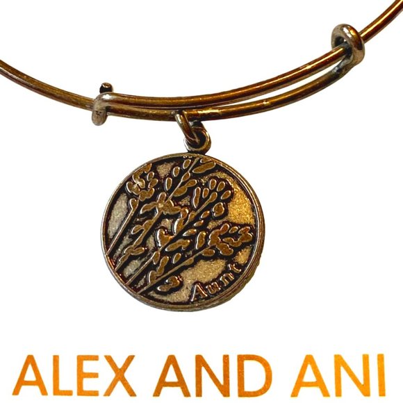 Alex and Ani AUNT Expandable Bangle Bracelet - Picture 1 of 7